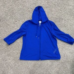 Chico's Vibrant Blue Perforated Jacket